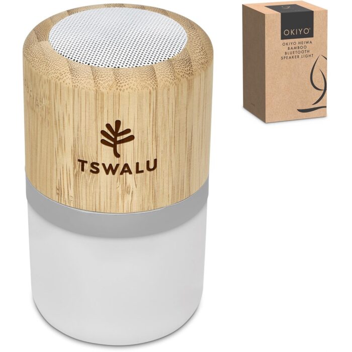 Okiyo Heiwa Bamboo Bluetooth Speaker & Night Light - Image 6