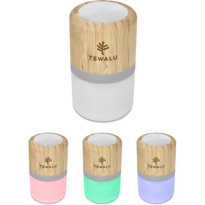 Okiyo Heiwa Bamboo Bluetooth Speaker & Night Light - Image 9