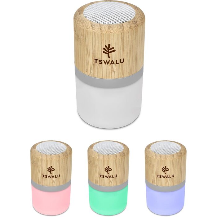 Okiyo Heiwa Bamboo Bluetooth Speaker & Night Light - Image 10
