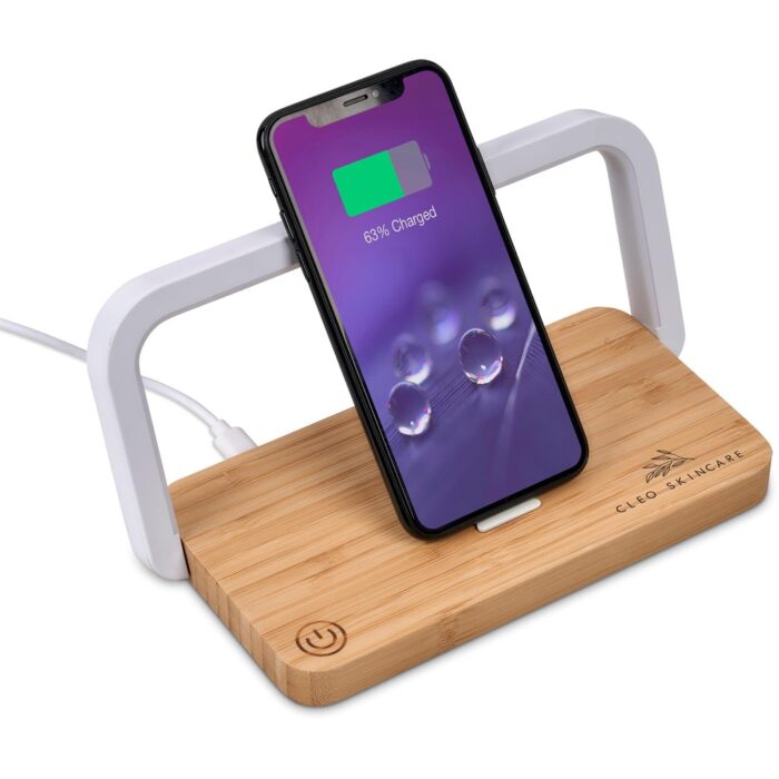 Okiyo Yoru Bamboo Wireless Charger & Night Light - Image 4