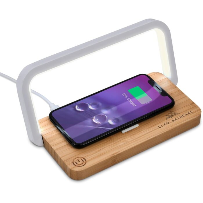 Okiyo Yoru Bamboo Wireless Charger & Night Light - Image 6