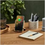 Okiyo Noryoku Bamboo Wireless Charging Phone Stand - Image 15