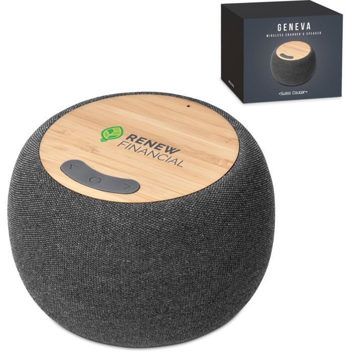 Swiss Cougar Geneva Wireless Charger & Bluetooth Speaker - Image 5