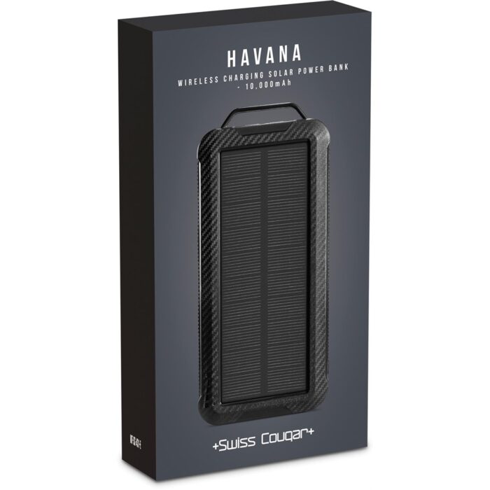 Swiss Cougar Havana Wireless Charging Solar Power Bank - 10 000mAh - Image 7