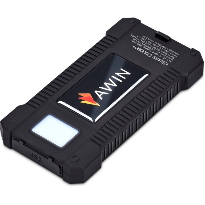 Swiss Cougar Durban Fast Charge 20W Solar Power Bank -10000mAh - Image 11