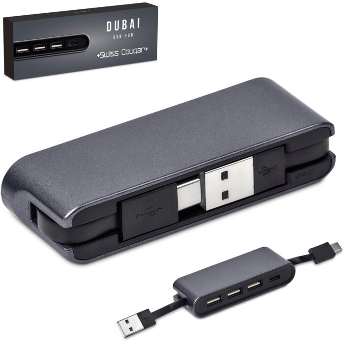 Swiss Cougar Dubai USB Hub - Gun Metal - Image 19