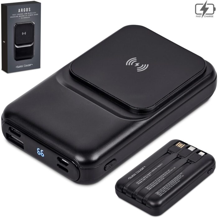 Swiss Cougar Argos Fast Charge 20W Wireless Charging Magnetic Power Bank -10000mAh - Image 4