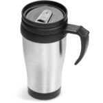 Arabica Stainless Steel & Plastic Double-Wall Mug - 450ml - Image 4