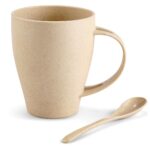 Okiyo Kawai Wheat Straw Mug & Spoon - 350ml - Image 6
