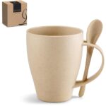 Okiyo Kawai Wheat Straw Mug & Spoon - 350ml - Image 16
