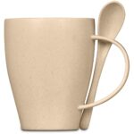 Okiyo Kawai Wheat Straw Mug & Spoon - 350ml - Image 7