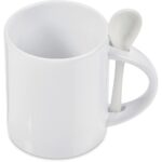 Eden Sublimation Ceramic Coffee Mug & Spoon Set - 320ml - Image 6
