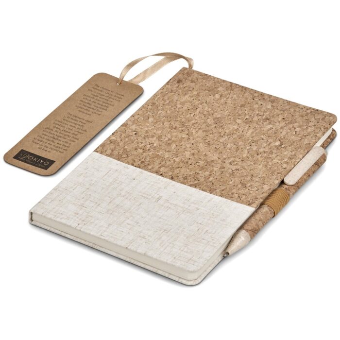 Okiyo Cardon Cork Notebook & Pen Set - Image 9