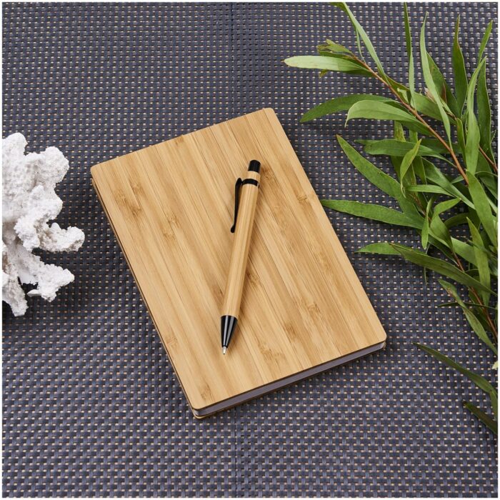 Okiyo Yahari Bamboo Notebook & Pen Set - Image 3