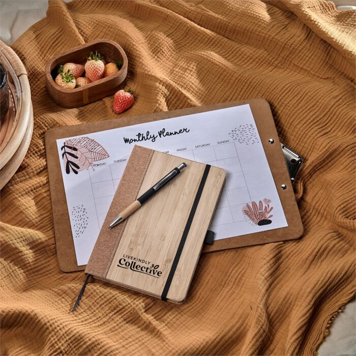 Okiyo Eri Bamboo & Cork Notebook & Pen Set - Image 16