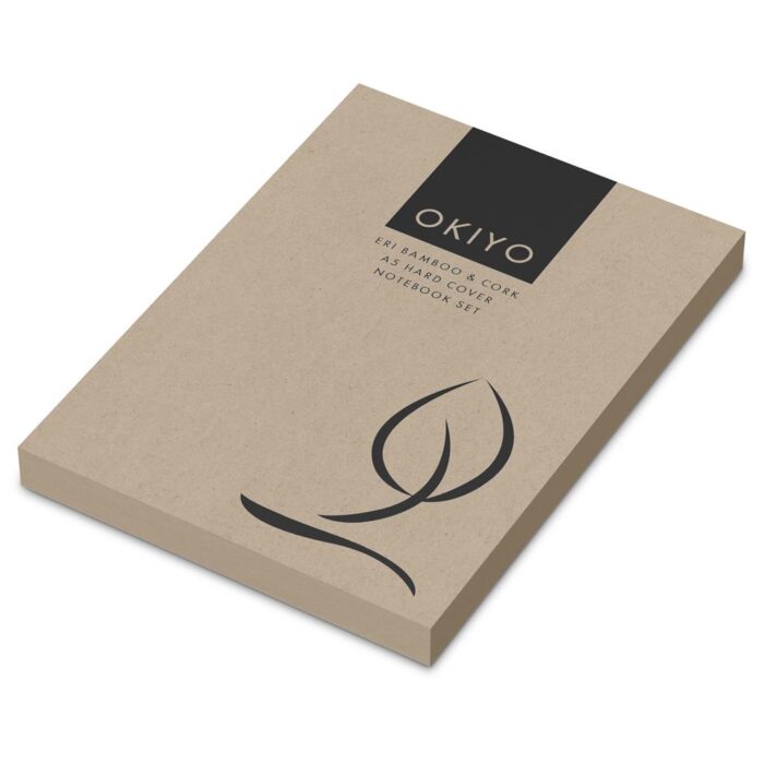 Okiyo Eri Bamboo & Cork Notebook & Pen Set - Image 9