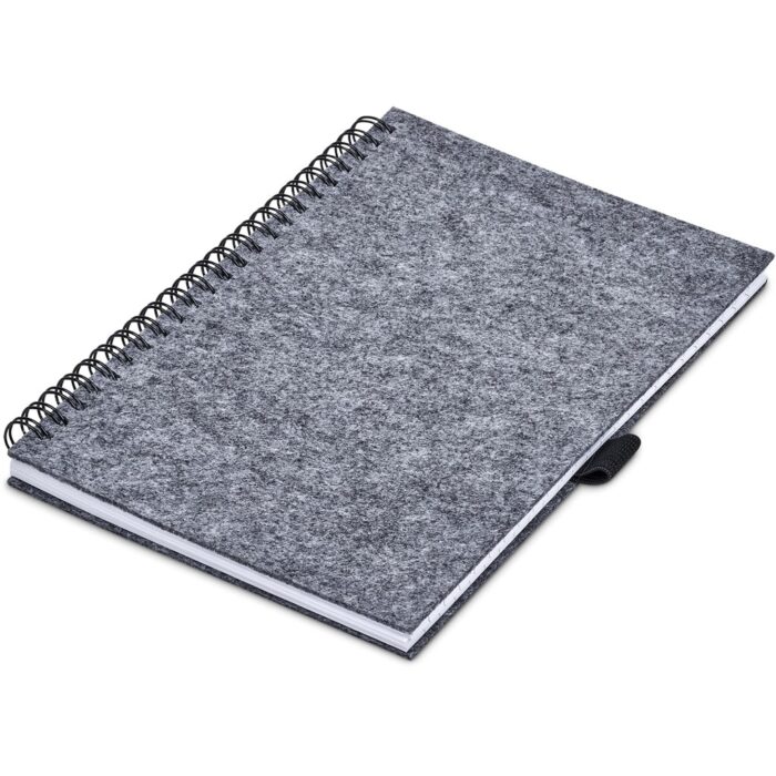 Okiyo Fuji Recycled PET Felt A5 Spiral Notebook - Image 6