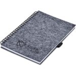 Okiyo Fuji Recycled PET Felt A5 Spiral Notebook - Image 7