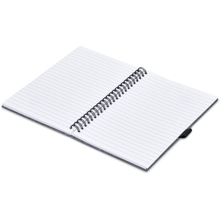 Okiyo Fuji Recycled PET Felt A5 Spiral Notebook - Image 4