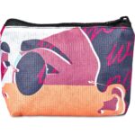 Pre-Printed Sample Hoppla Leanne Recycled PET Stitch-Bond Mini Toiletry Bag - Image 11