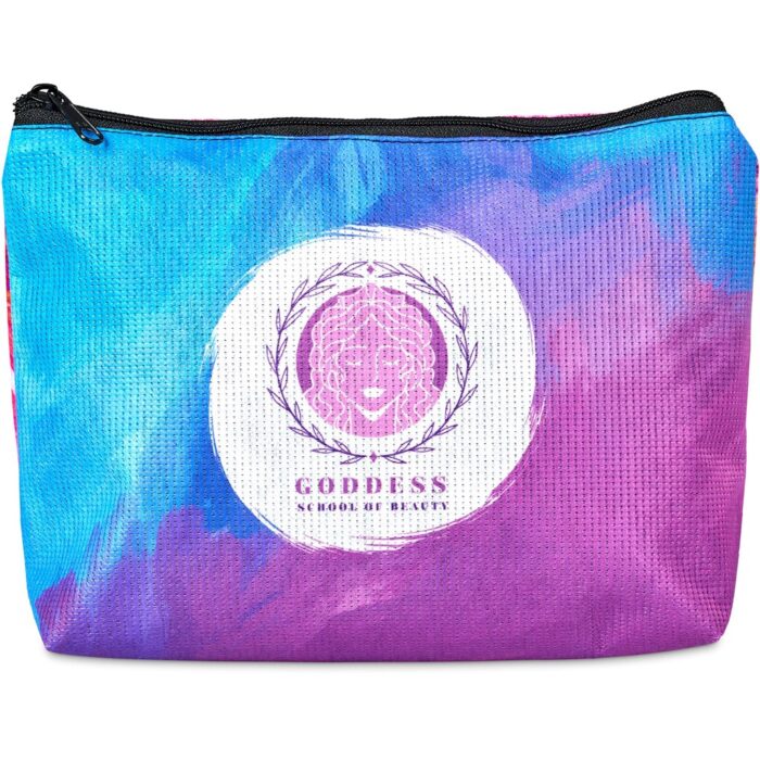Pre-Printed Sample Hoppla Leanne Recycled PET Stitch-Bond Maxi Toiletry Bag - Image 7