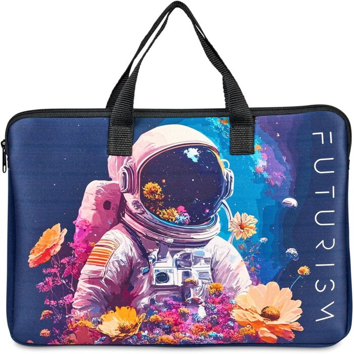 Pre-Printed Sample Hoppla Plett Neoprene 13-inch Laptop Sleeve with Handles - Image 2