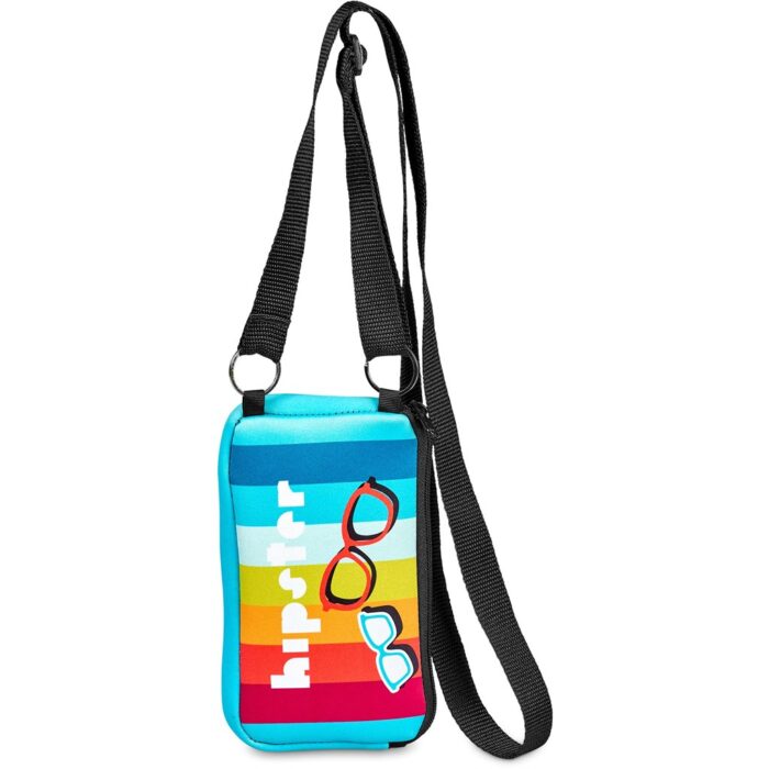 Pre-Printed Sample Hoppla Paarl Neoprene Cell Phone Pouch - Image 2