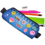 Pre-Printed Sample Hoppla Lagoon Polyester Pencil Case To Fit Over An A5 Notebook - Image 3