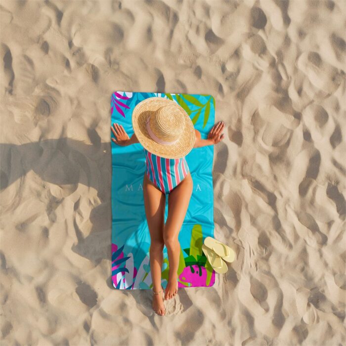 Pre-Printed Sample Hoppla Hula Beach Towel - Dual Branding - Image 2
