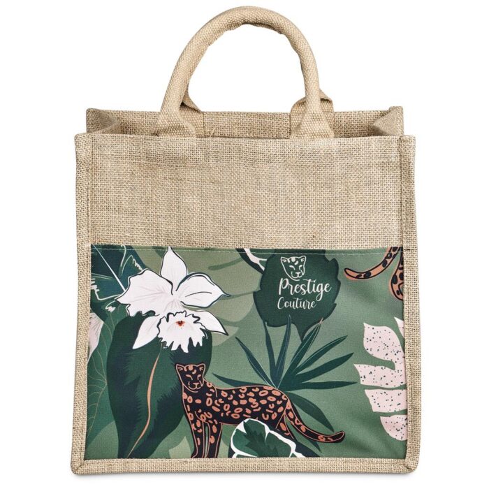 Pre-Production Sample Okiyo Nuri Sublimated Pocket Jute Tote - Image 4