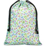 Pre-Production Sample Hoppla Pacific Maxi Polyester Drawstring Pouch - Image 5