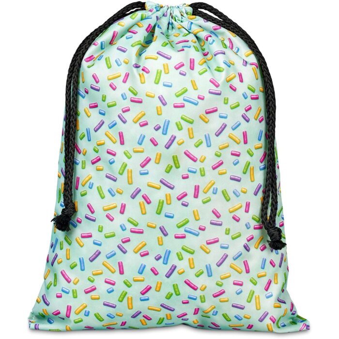 Pre-Production Sample Hoppla Pacific Maxi Polyester Drawstring Pouch - Image 5