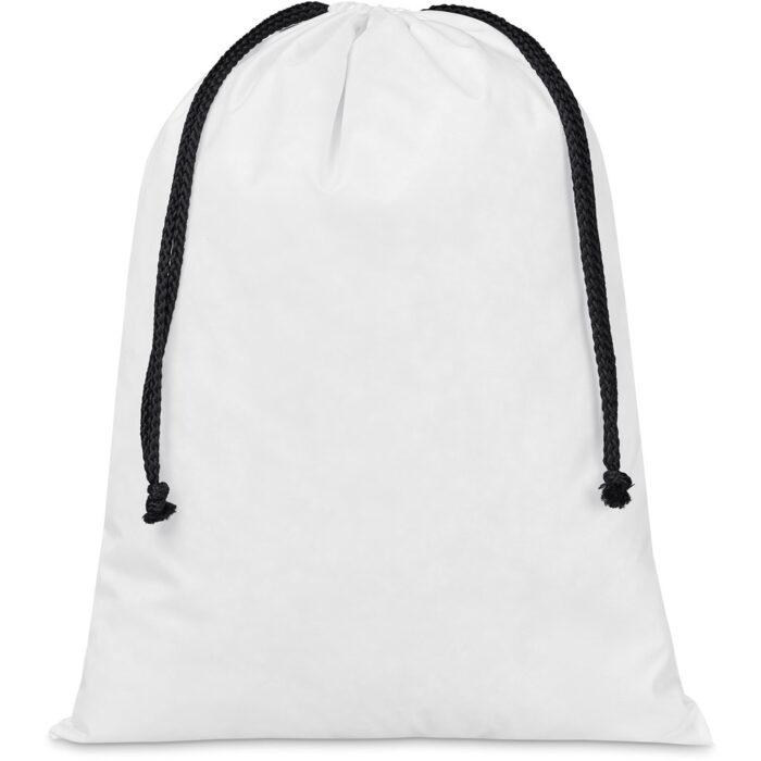Pre-Production Sample Hoppla Benguela Jumbo Polyester Drawstring Pouch - Image 4