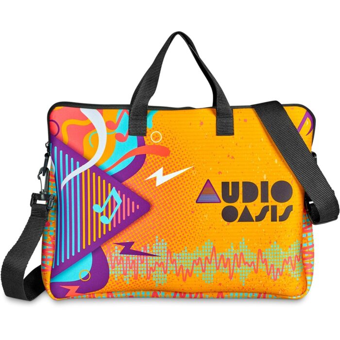 Pre-Production Sample Hoppla Neoprene 15.6-inch Nimbus Laptop Sleeve With Strap - Image 10