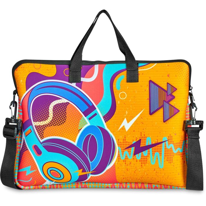 Pre-Production Sample Hoppla Neoprene 15.6-inch Nimbus Laptop Sleeve With Strap - Image 5