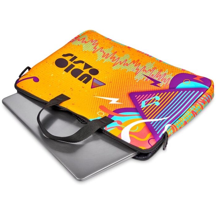 Pre-Production Sample Hoppla Neoprene 15.6-inch Nimbus Laptop Sleeve With Strap - Image 11
