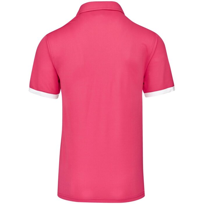 Mens Contest Golf Shirt - Pink - Image 3