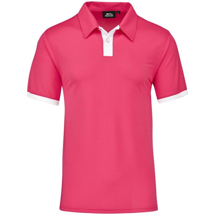 Mens Contest Golf Shirt - Pink - Image 5