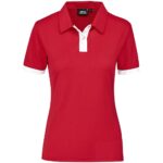 Ladies Contest Golf Shirt - Red - Image 3