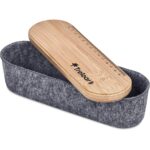 Okiyo Byoga Recycled PET Felt & Bamboo Stationery Case - Image 7