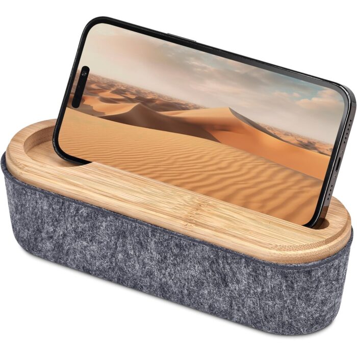 Okiyo Byoga Recycled PET Felt & Bamboo Stationery Case - Image 11