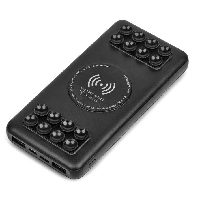 Vader Wireless Charging Suction Power Bank - 10,000mAh - Image 5