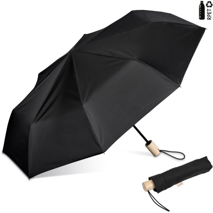 Okiyo Ameno Recycled PET Auto-Open Compact Umbrella - Image 2