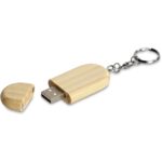 Okiyo Benkyou Bamboo Flash Drive Keyholder - 8GB - Image 3