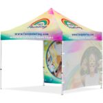 Coated Steel Sublimated Gazebo 3m x 3m - 2 Full-Wall Skins - Image 7