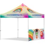 Coated Steel Sublimated Gazebo 3m x 3m - 1 Half-Wall Skin - Image 8